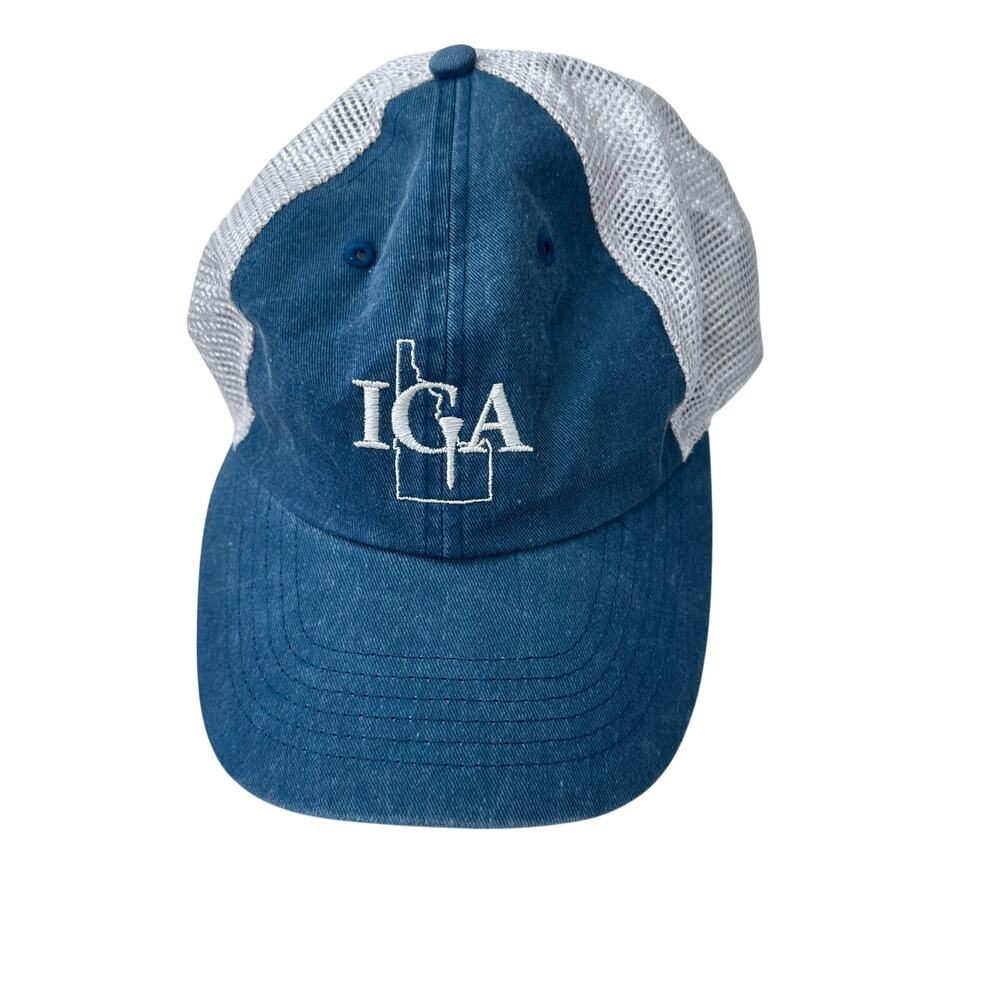 Imperial IGA blue Golf Hat - Adjustable Kids Trucker Hat